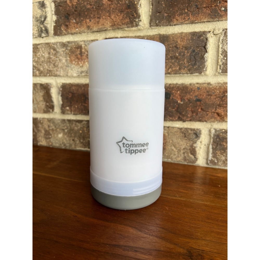 Tommee Tippee Travel Bottle and Food Warmer Portable Thermal Flask White Grey